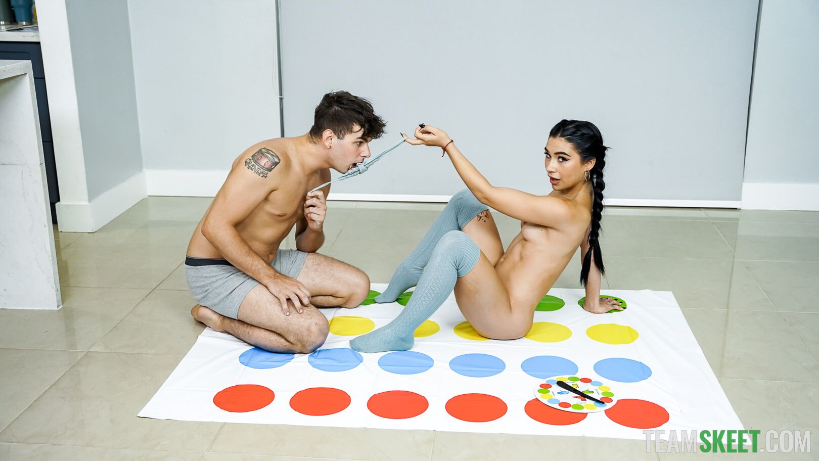 Delilah’s TeamSkeet Debut with Strip Twister