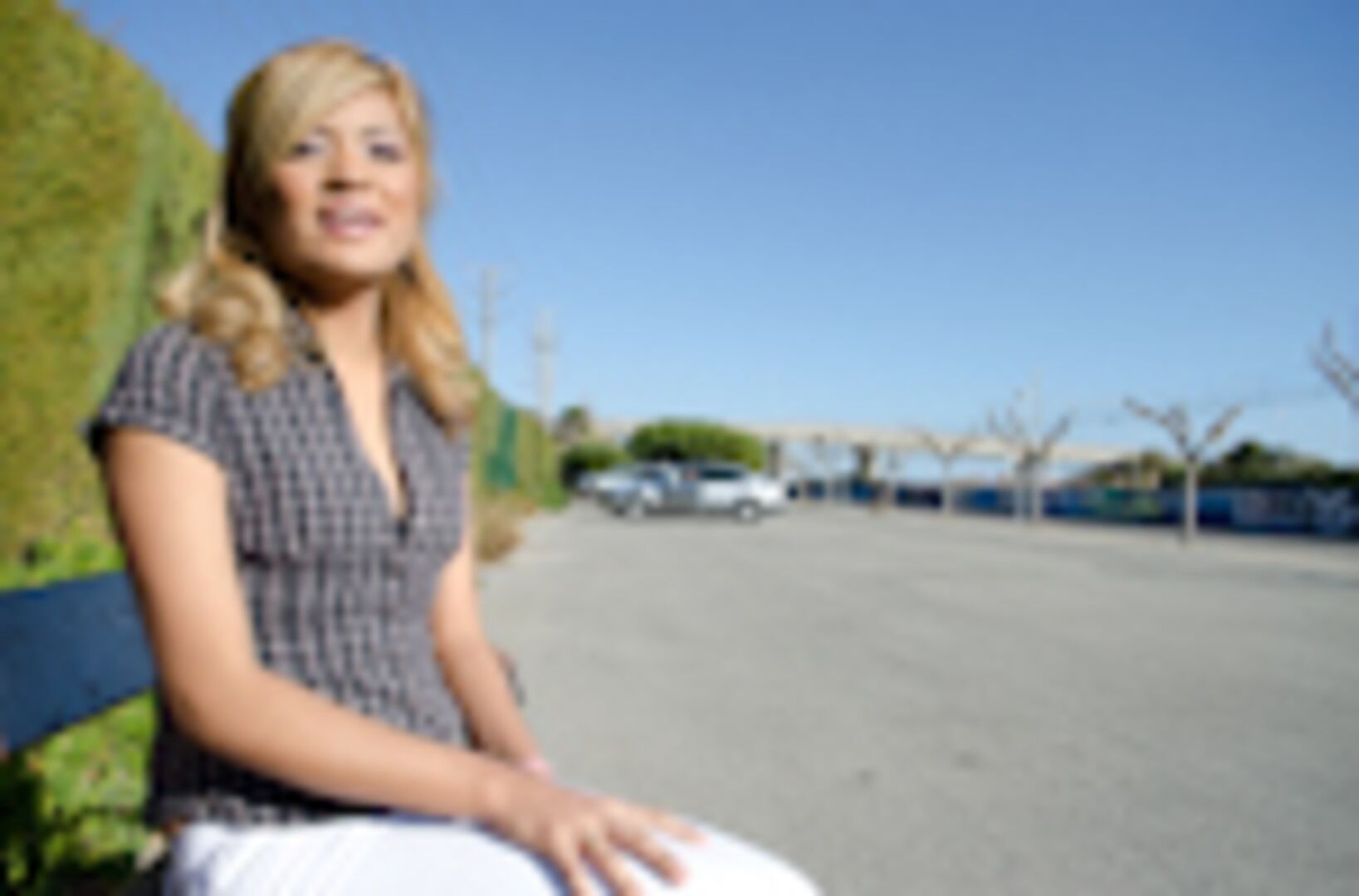 Hispanic Kassandra fucking in public in Spain