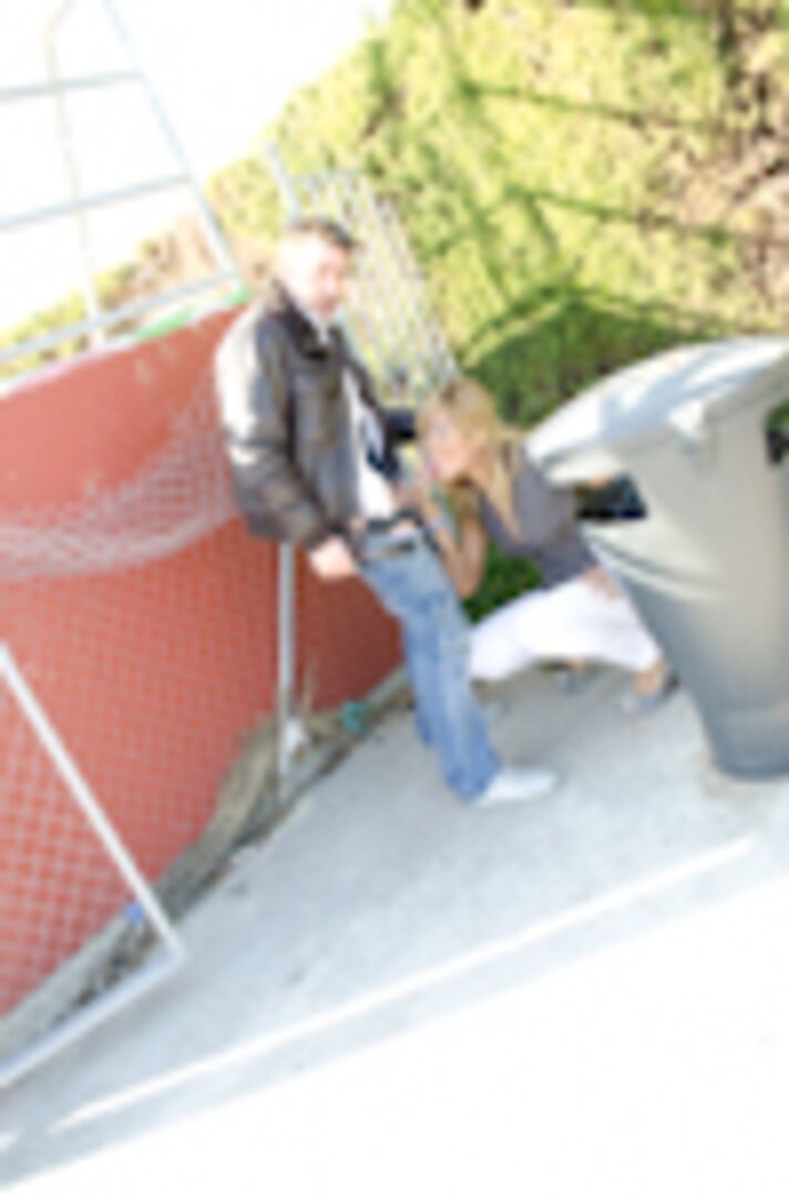 Hispanic Kassandra fucking in public in Spain