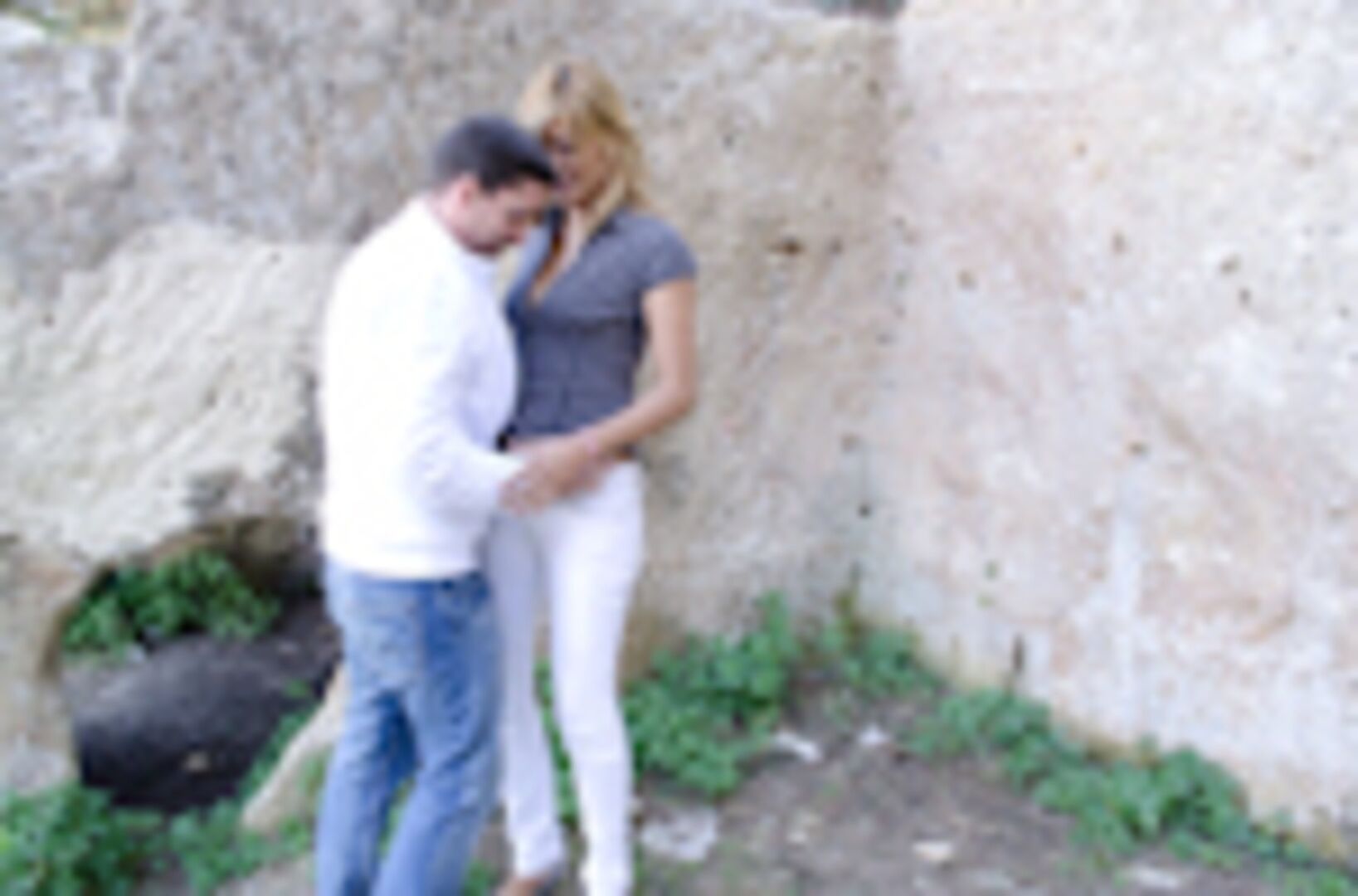 Hispanic Kassandra fucking in public in Spain