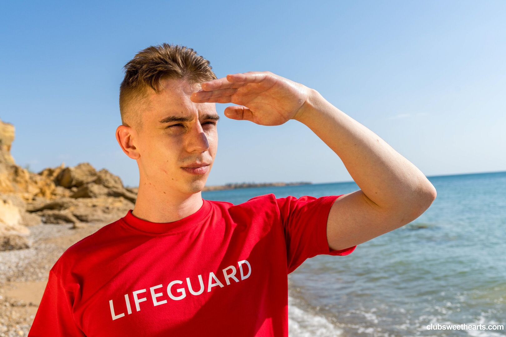 Lifeguard saves Jane's tight ass