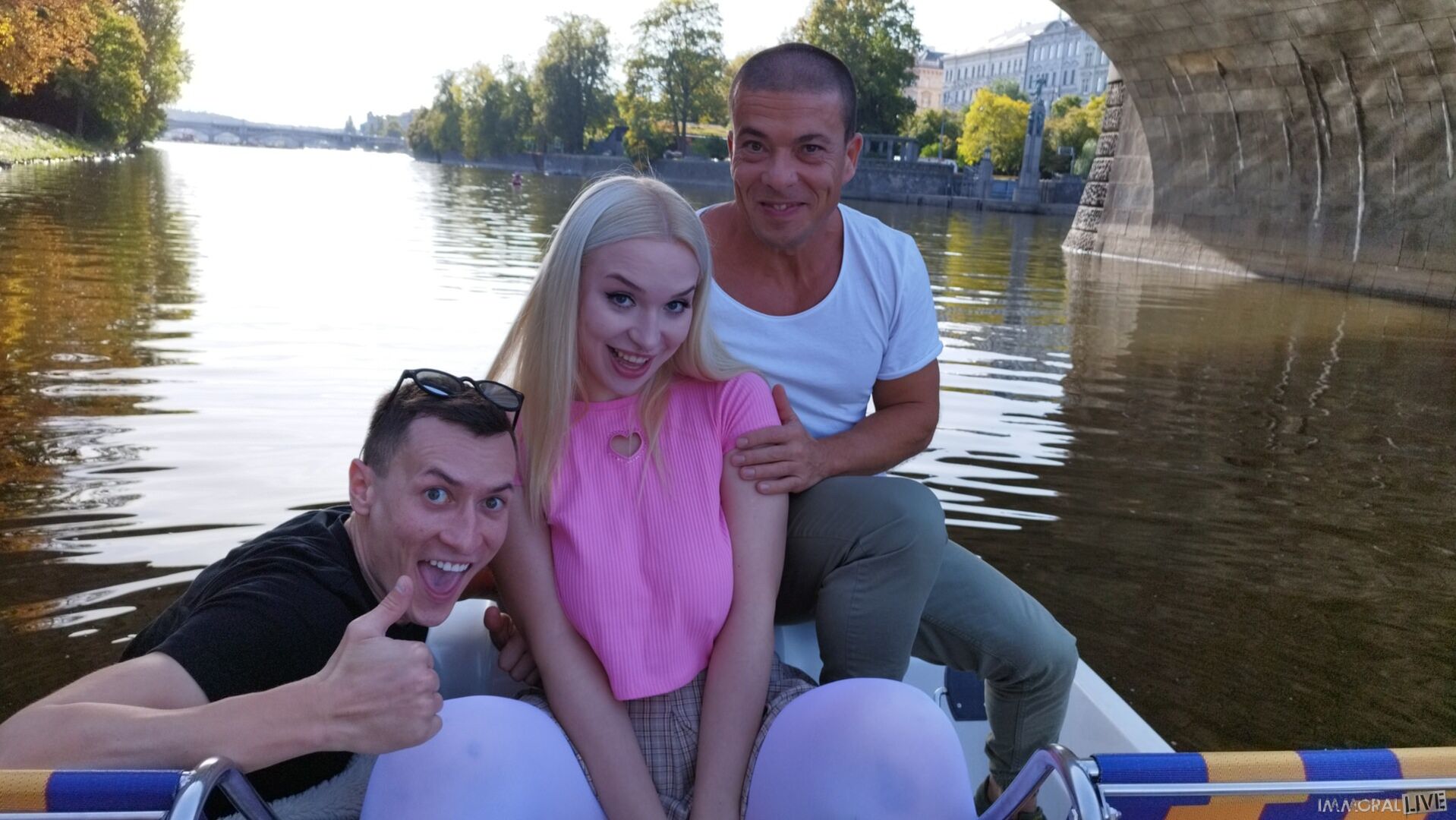 HUGE TITS HO CREAMPIED & DOUBLE PUSSY PENETRATED (DPP) -- Vera Jarw's Boat Ride Part 1 of 2