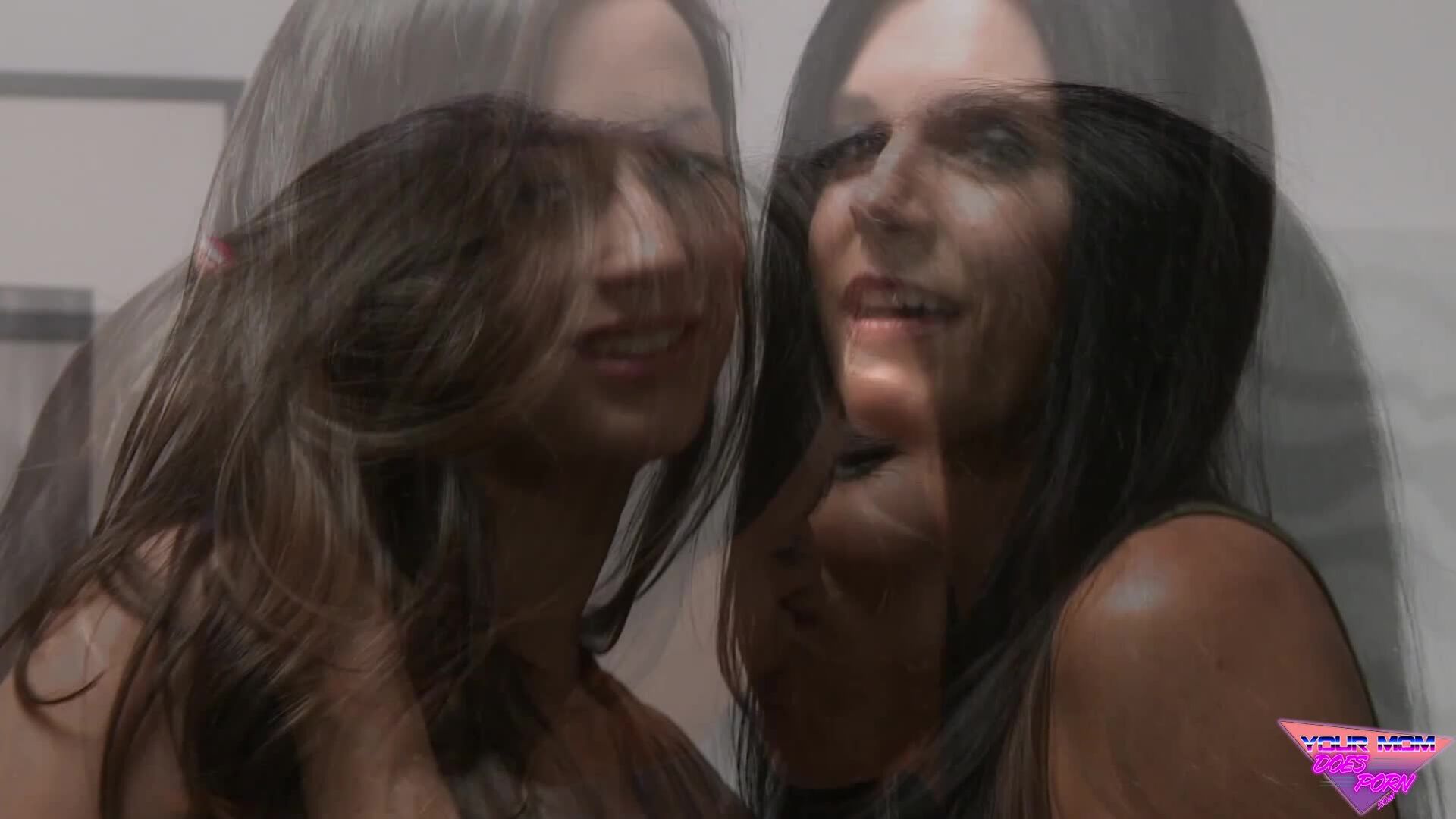 Sexy Brunette MILFs - Passionate Lesbian Fuck