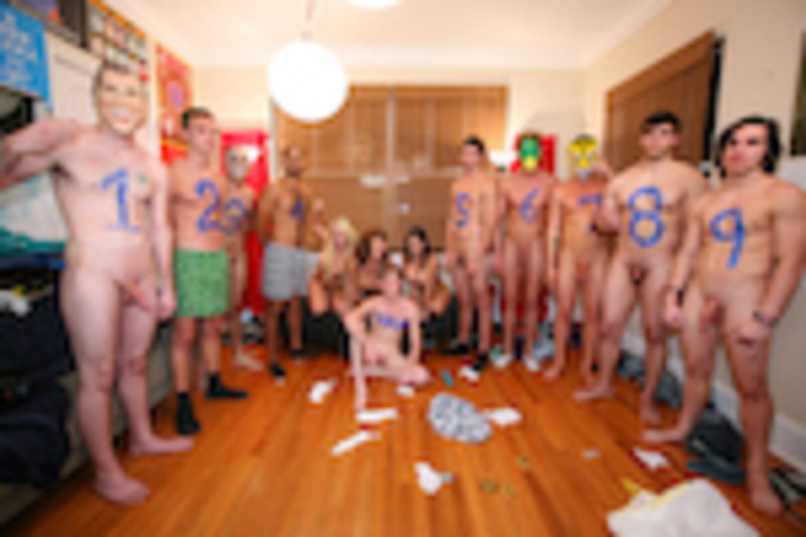 College party gets invaded by a lot of pornstars