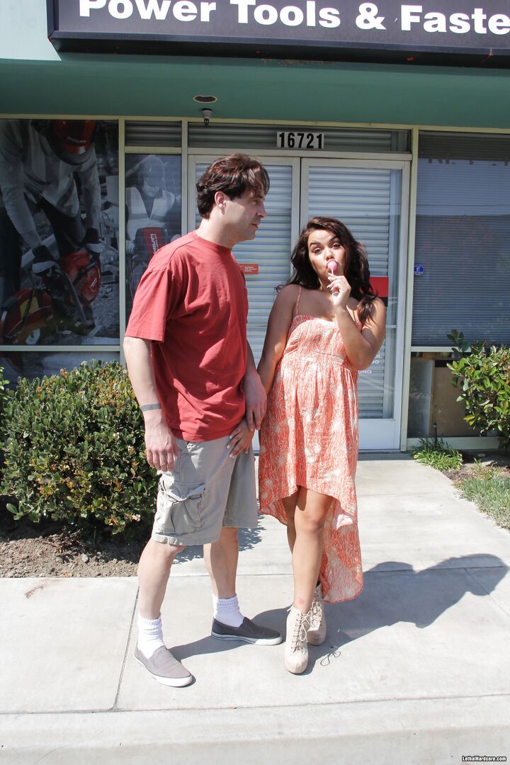 Plump Latina Bitch Audrey Aguilera Fed An Old Dick
