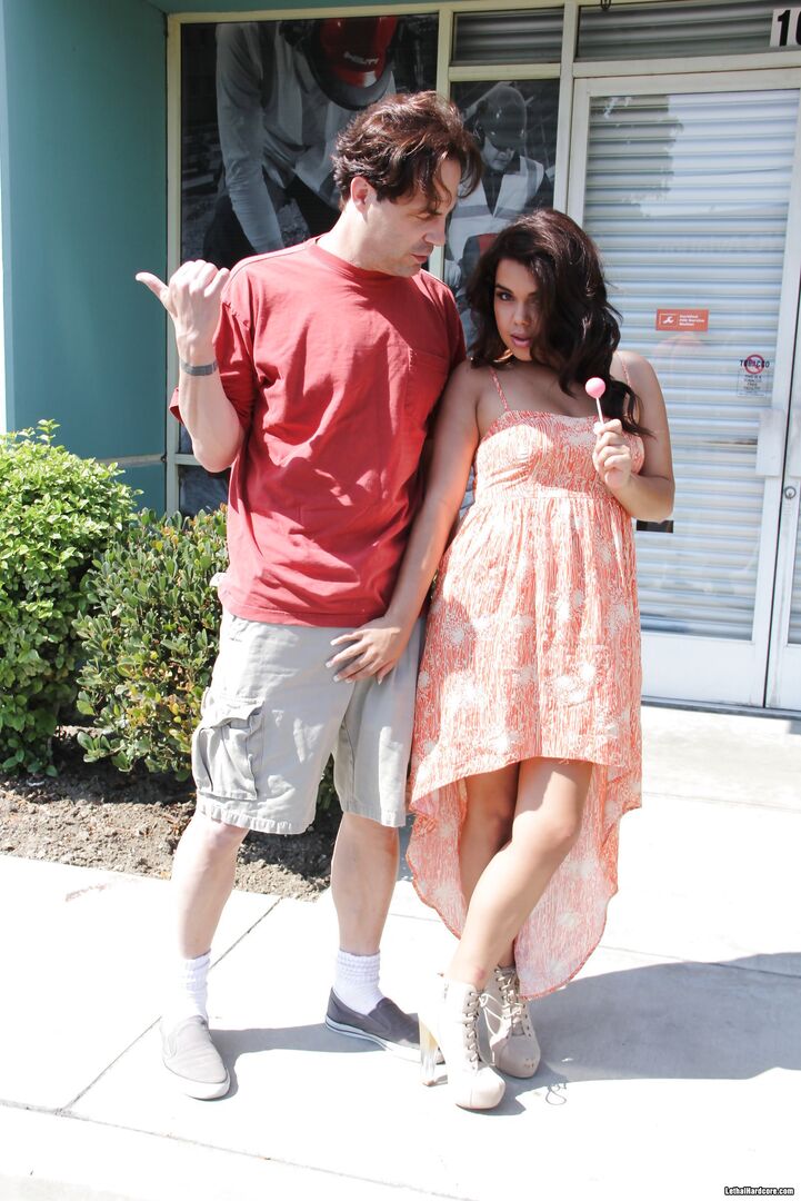 Plump Latina Bitch Audrey Aguilera Fed An Old Dick