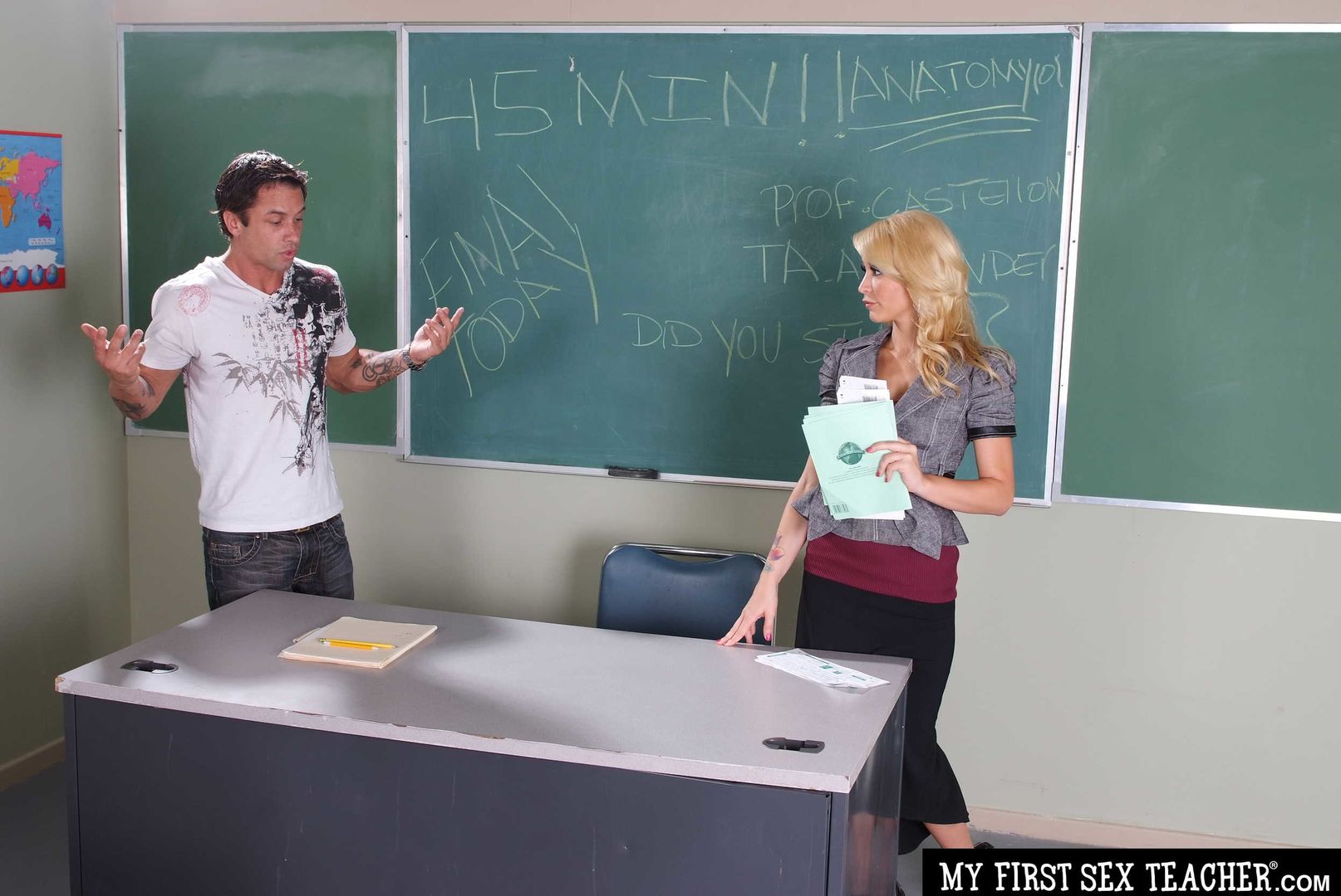 Monique Alexander fucks in classroom