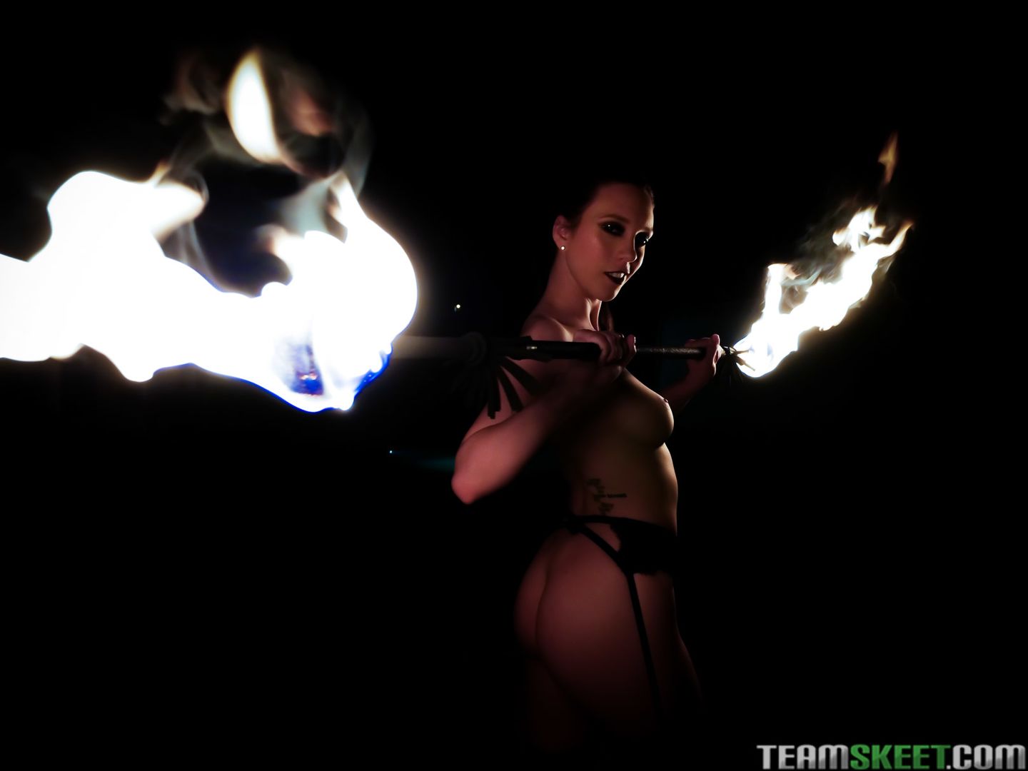 Smoking Hot Fire Spinner Gets A Blazing
