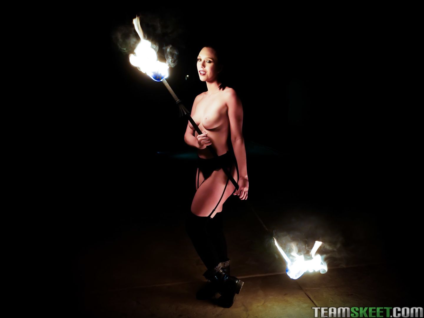 Smoking Hot Fire Spinner Gets A Blazing