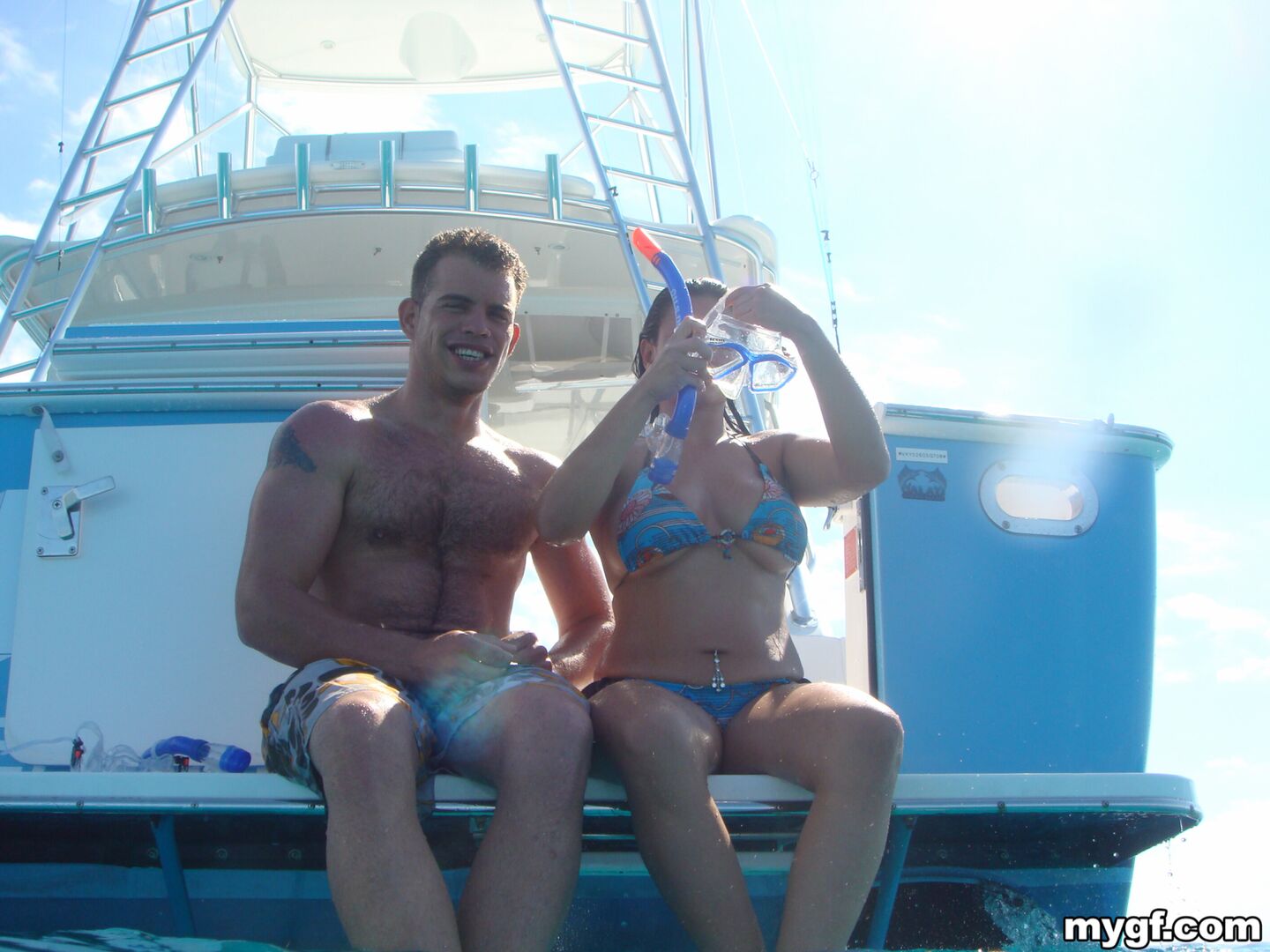 We're on a boat!