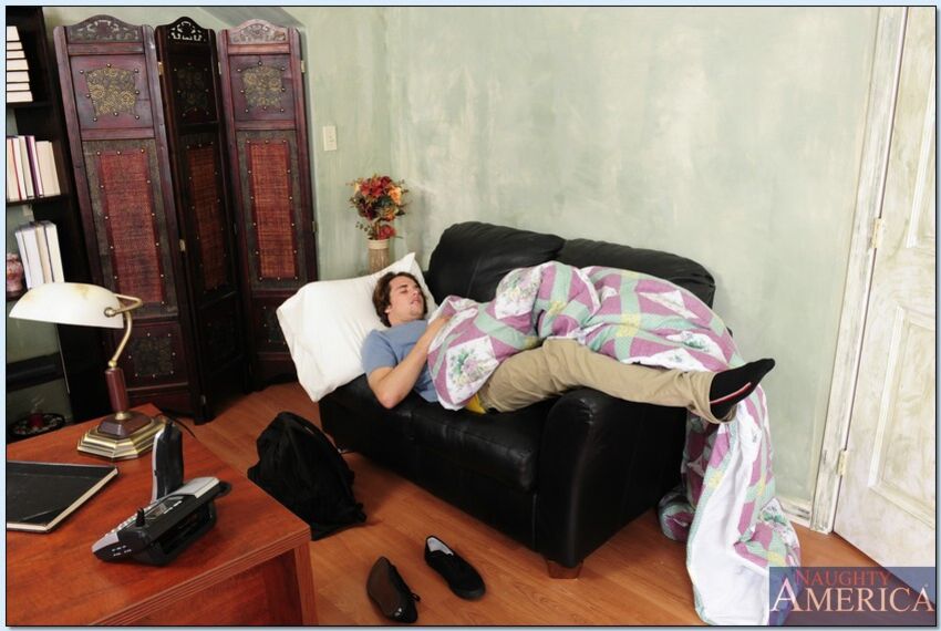 Becca Blossoms fucking in the desk with her big ass