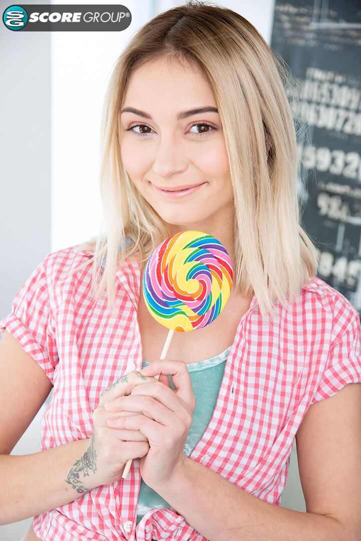 Chloe Temple's Tight Teen Pussy Is Sweet Than Her Lollipop