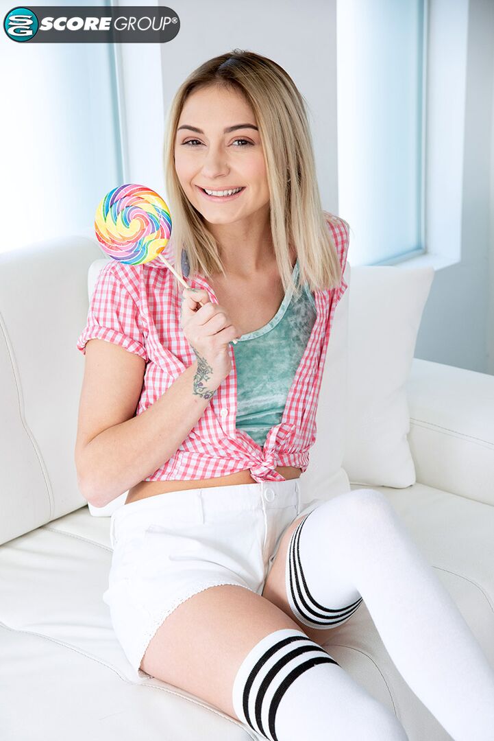 Chloe Temple's Tight Teen Pussy Is Sweet Than Her Lollipop