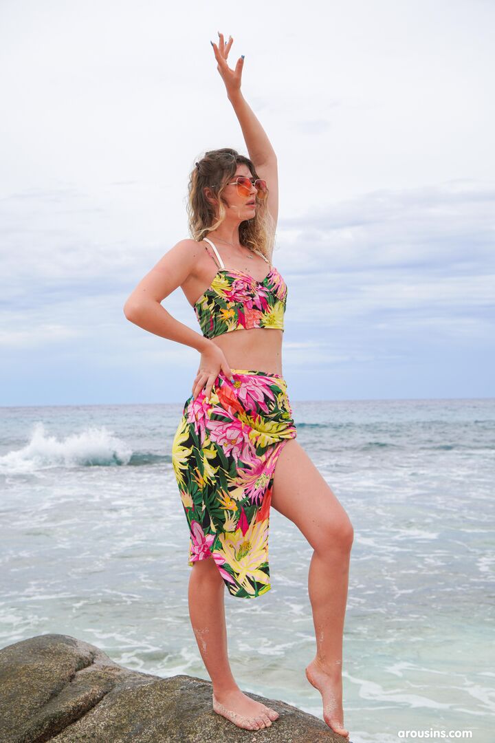 Candice Demellza on the beach