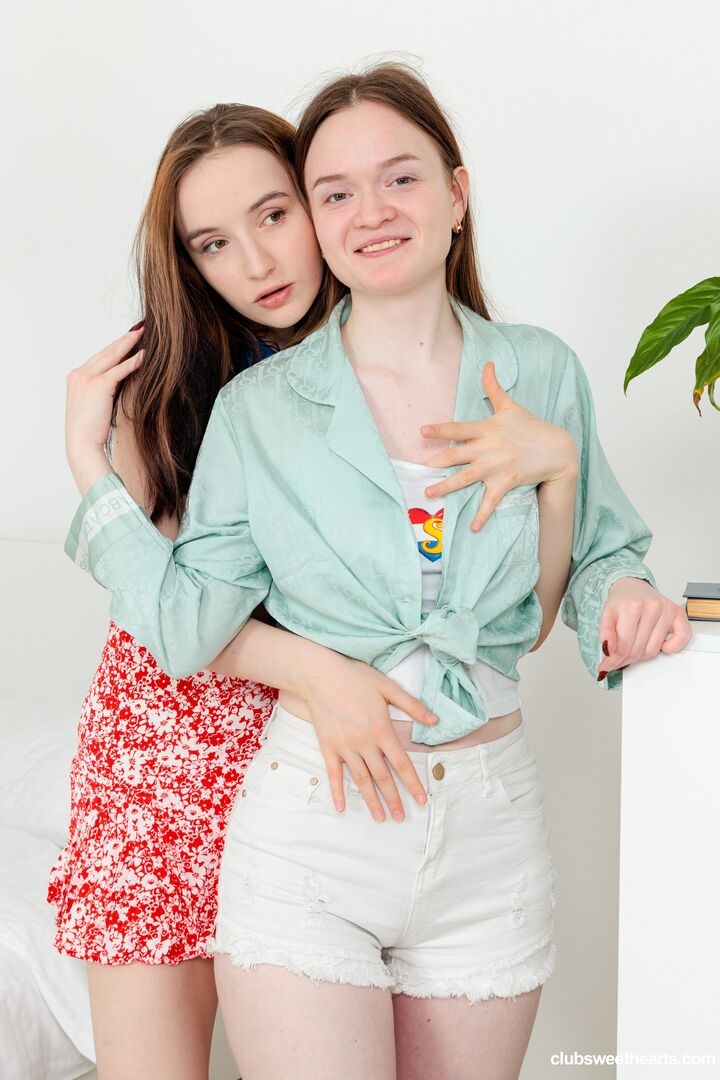 Nerdy lesbians after work