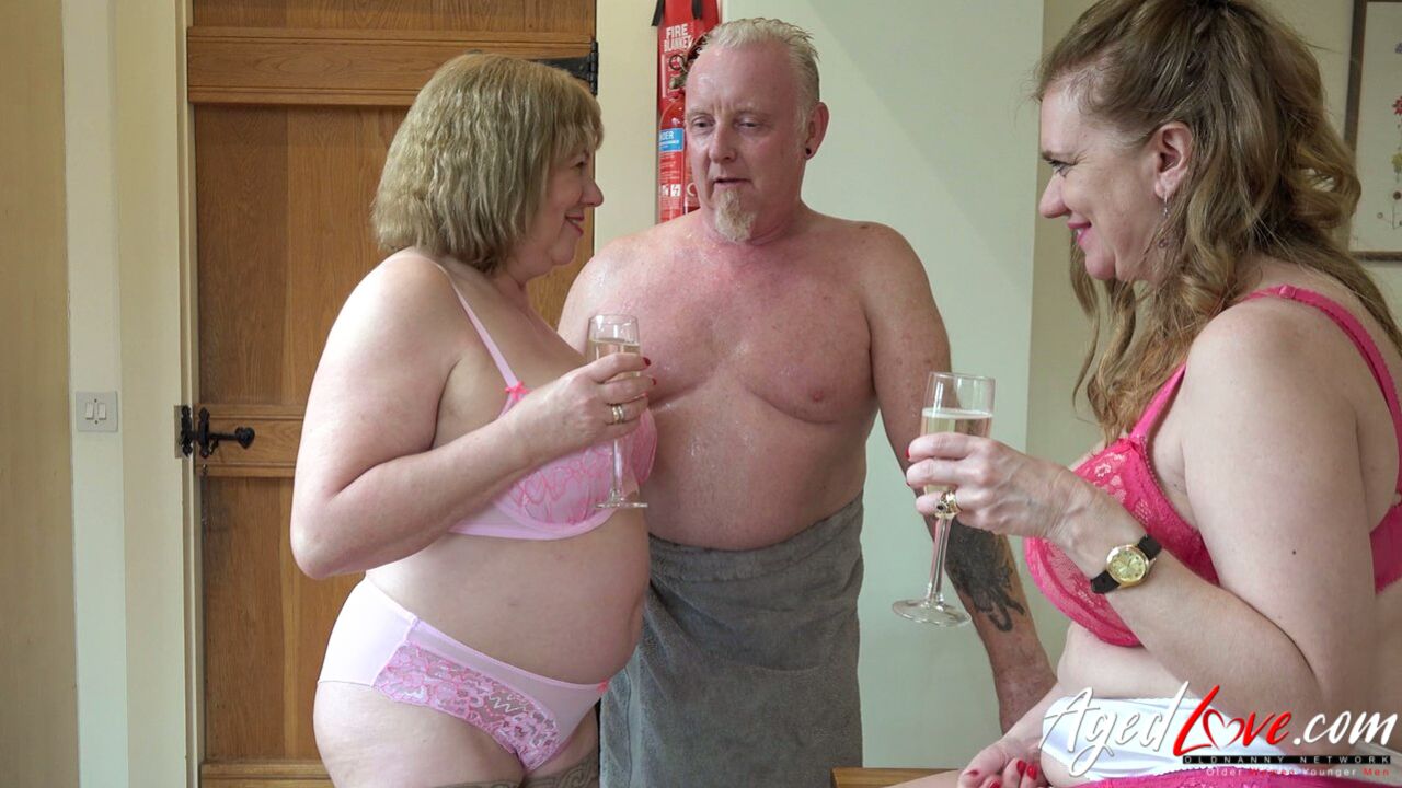 TWO BRITISH OLDER LADIES FUCKING WITH GUY