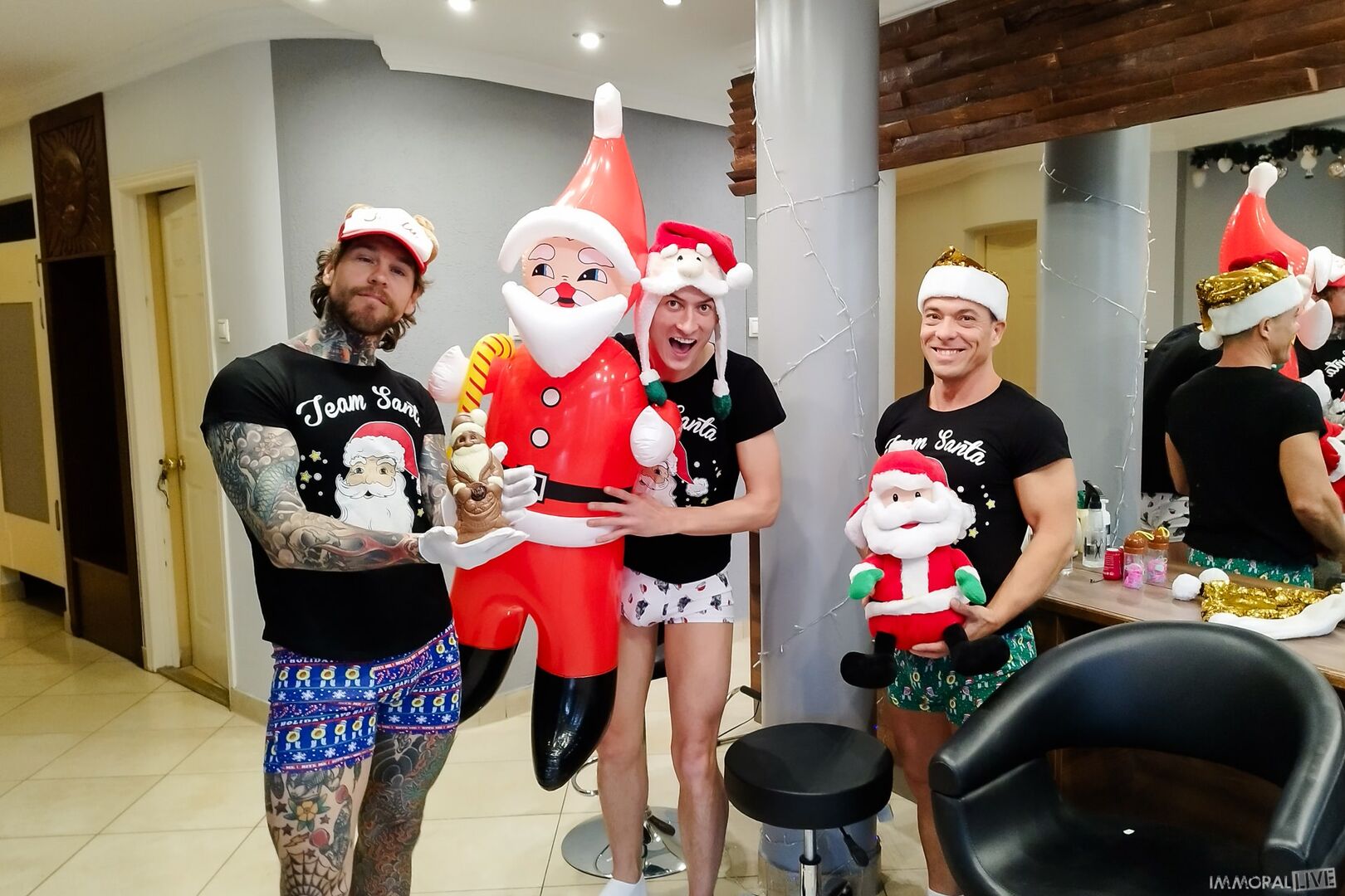 Sancho Claus SHARES his WIFE for CHRISTMAS