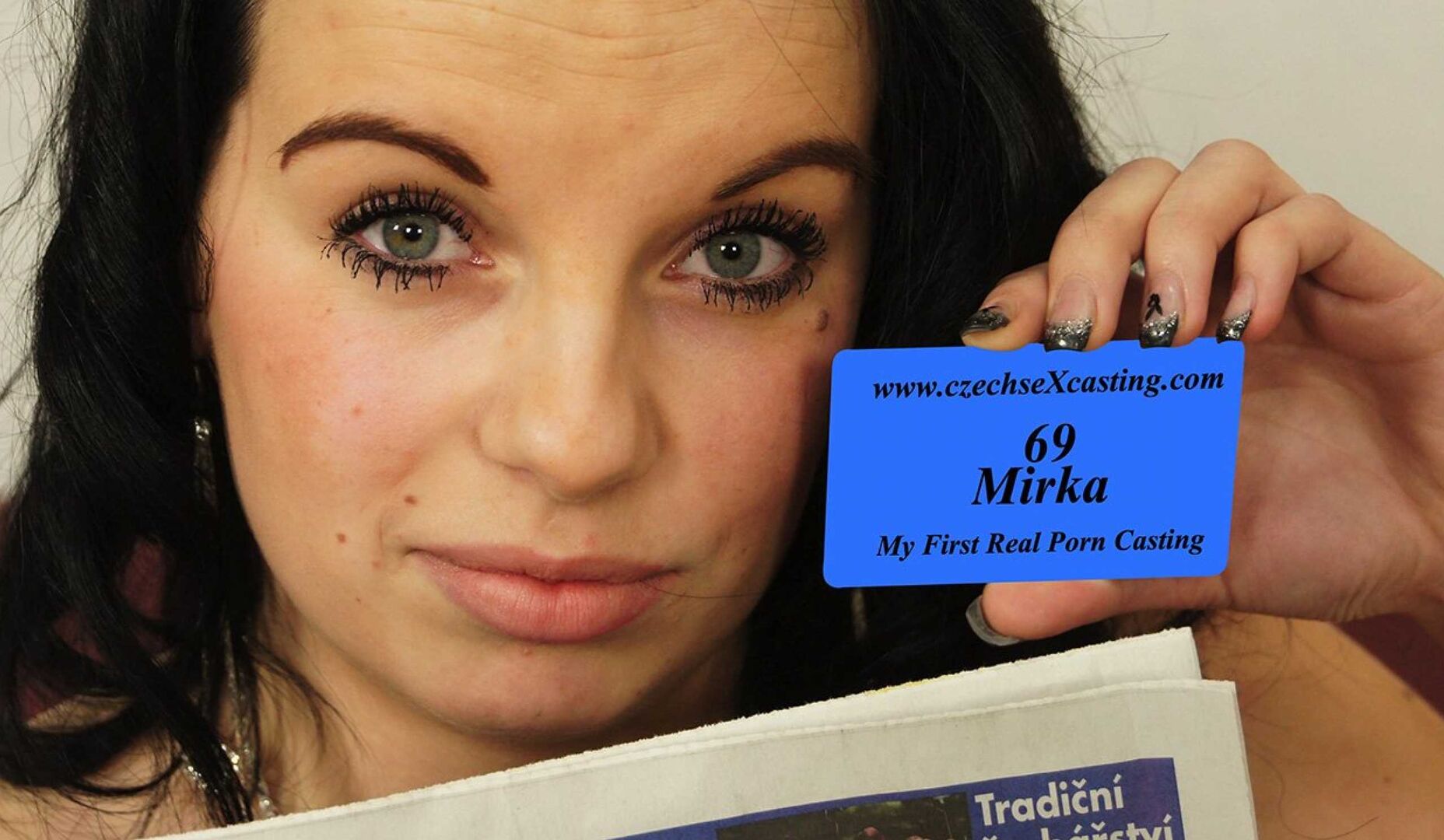 Mirka at her first porn casting