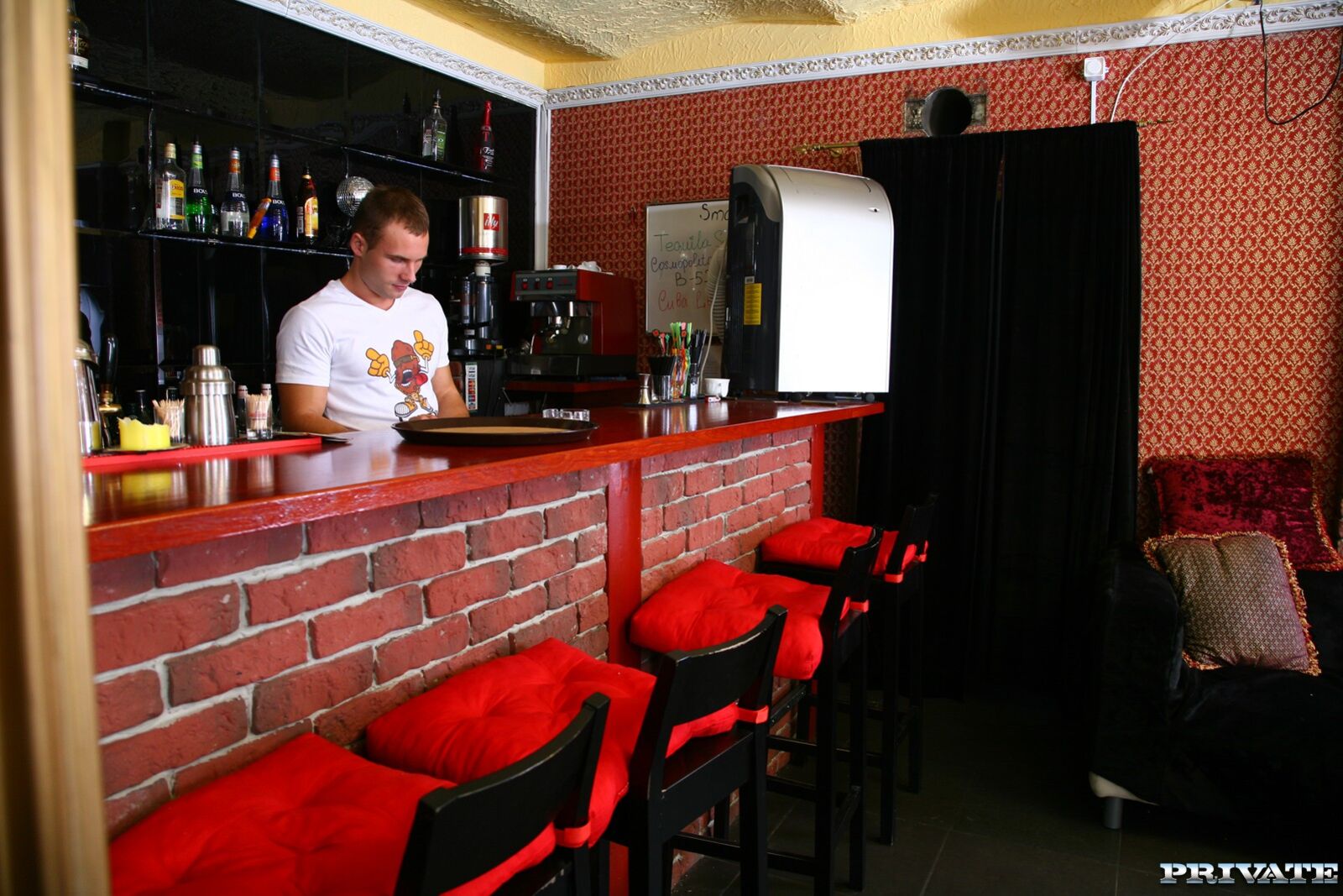 The Sexy Girl Henessy Dresses up and Then Fucks the Local Bartender