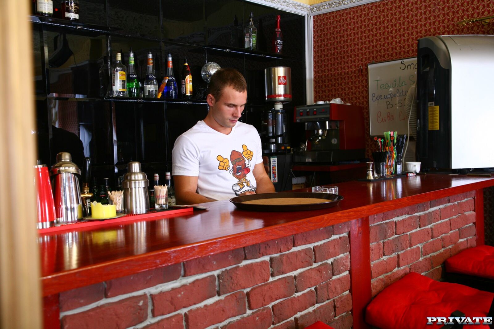 The Sexy Girl Henessy Dresses up and Then Fucks the Local Bartender