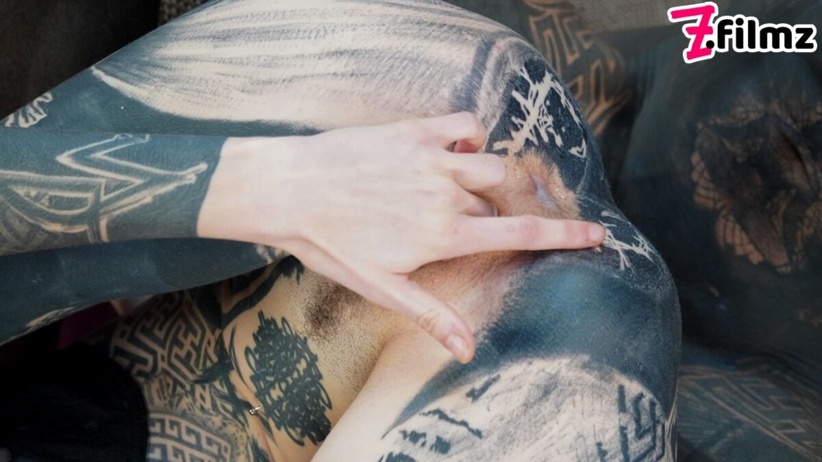 Tattoed couple HARD fucking and ANAL play