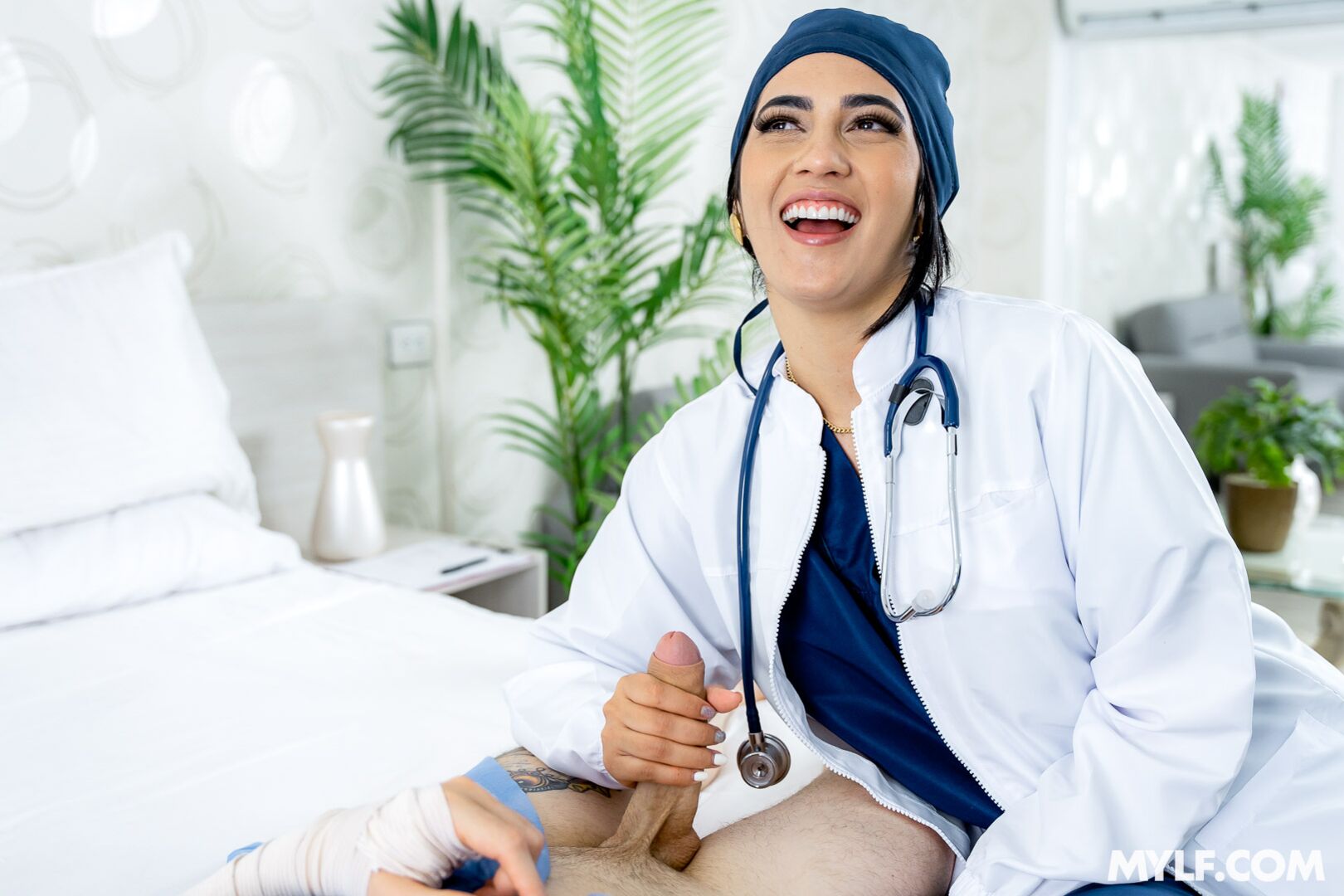 Save Me, Doctor! Slick Latina Pussy Is the Only Cure!