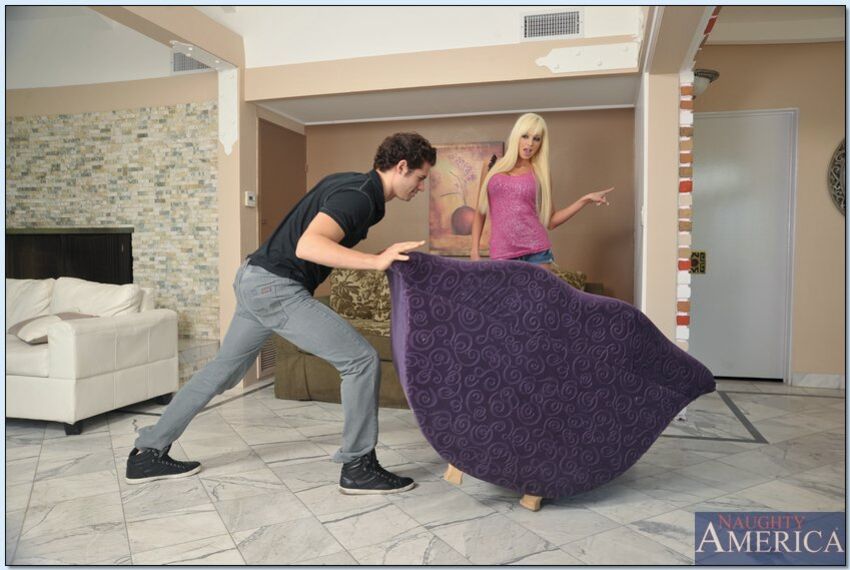 Rikki Sixx Fuck-Thanks Her Friend's Furniture-Moving Husband