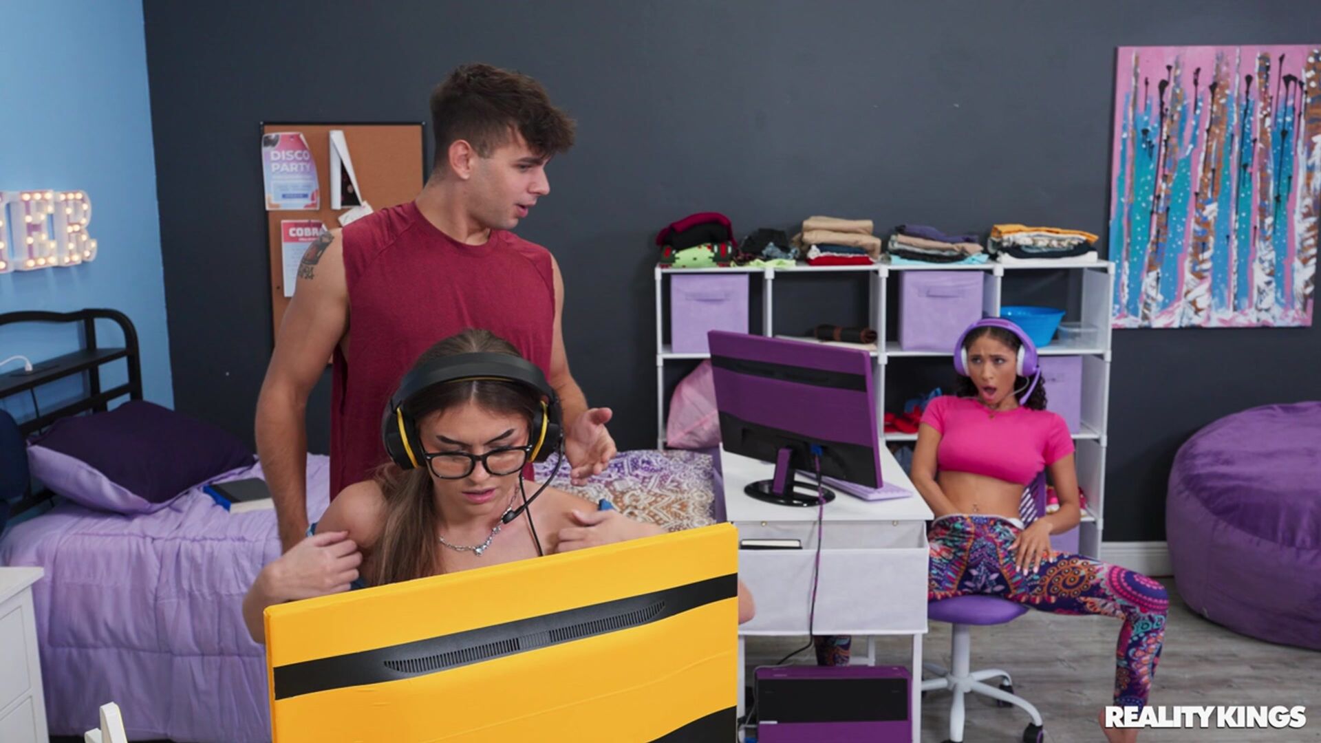 Gamer Grabs Some Dorm Dick