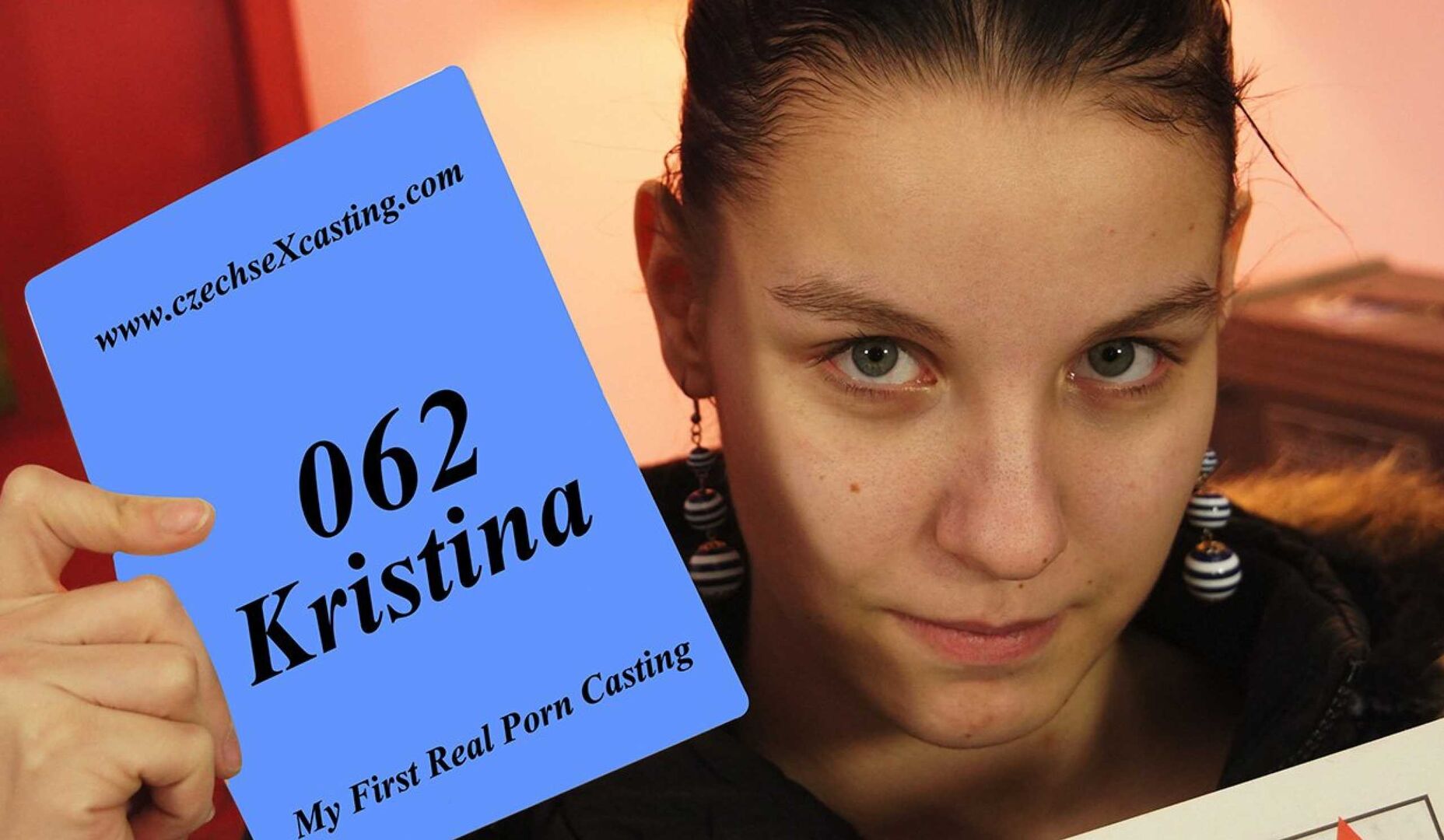 Shy Kristina at her first porn casting