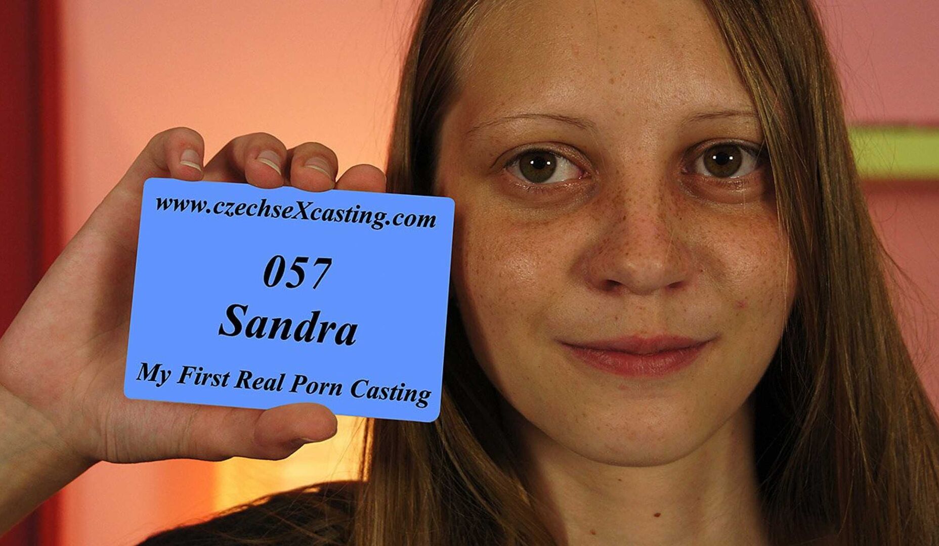 Shy girl at her first casting