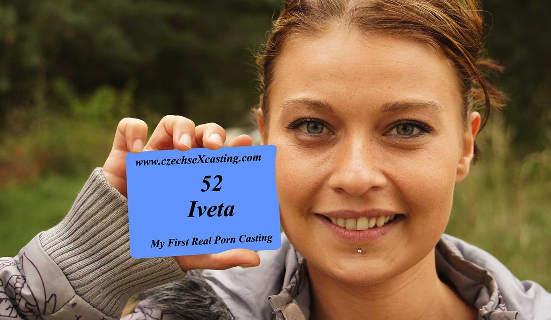 Iveta's first porn casting