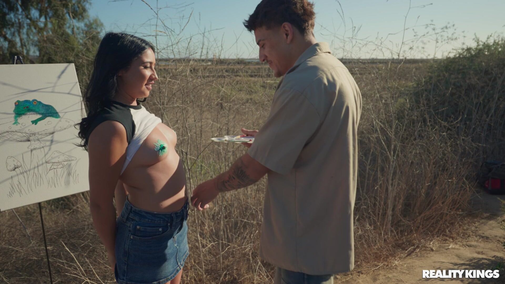 Painting Tits and Pussy