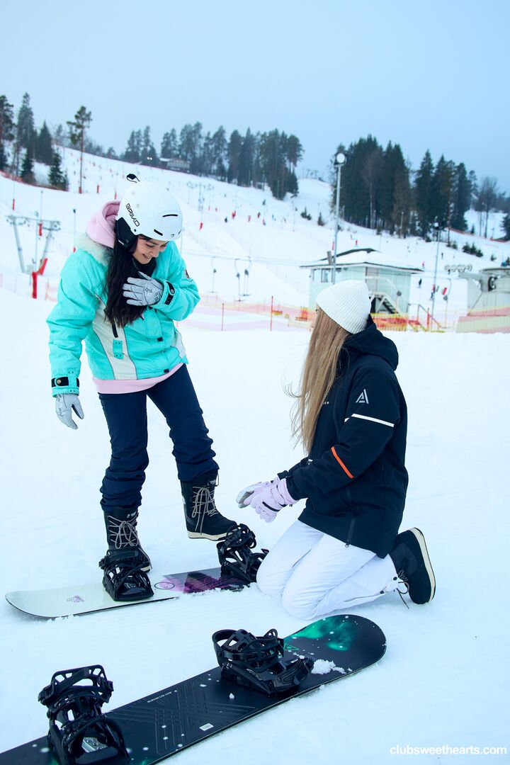 Snowboarding makes us so horny