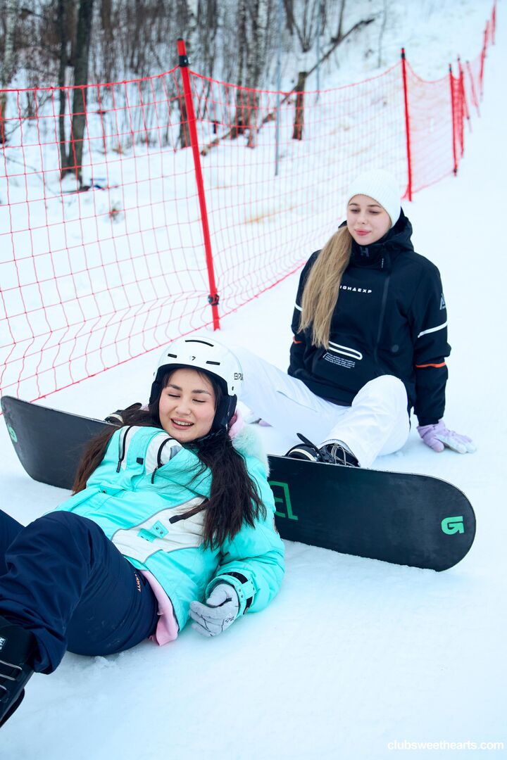 Snowboarding makes us so horny