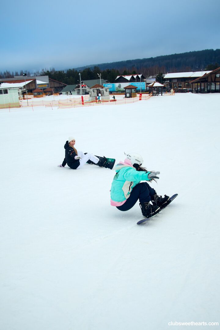 Snowboarding makes us so horny