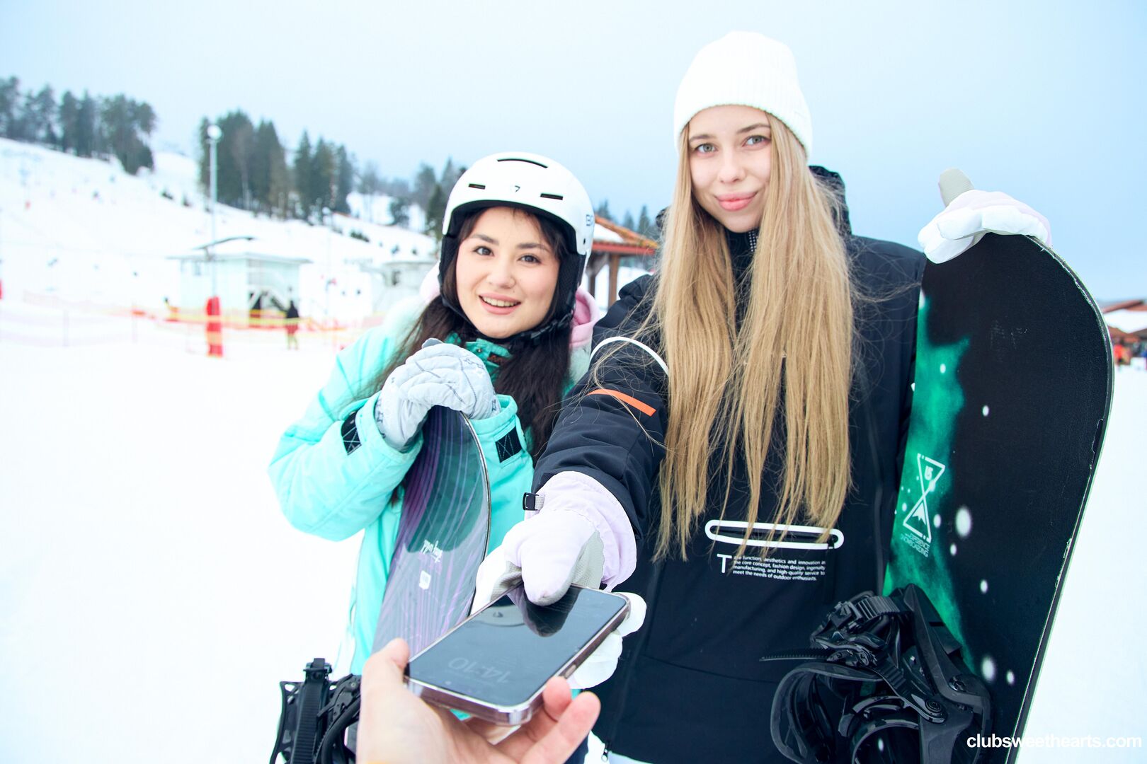 Snowboarding makes us so horny