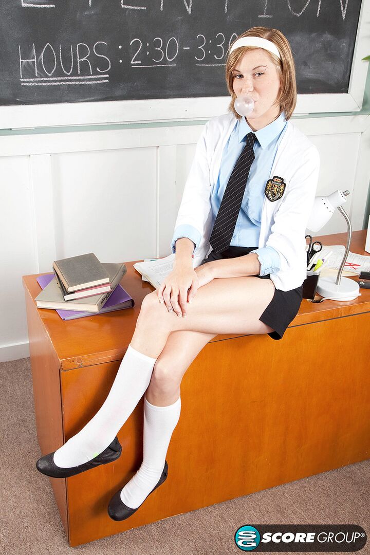 Student Ella Woods Goes from Blowing Bubbles with Gum to Blowing Bubbles with Cum