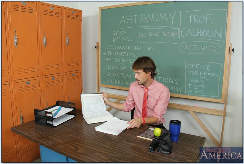 Tasha Loxx fucking in the classroom with her piercings