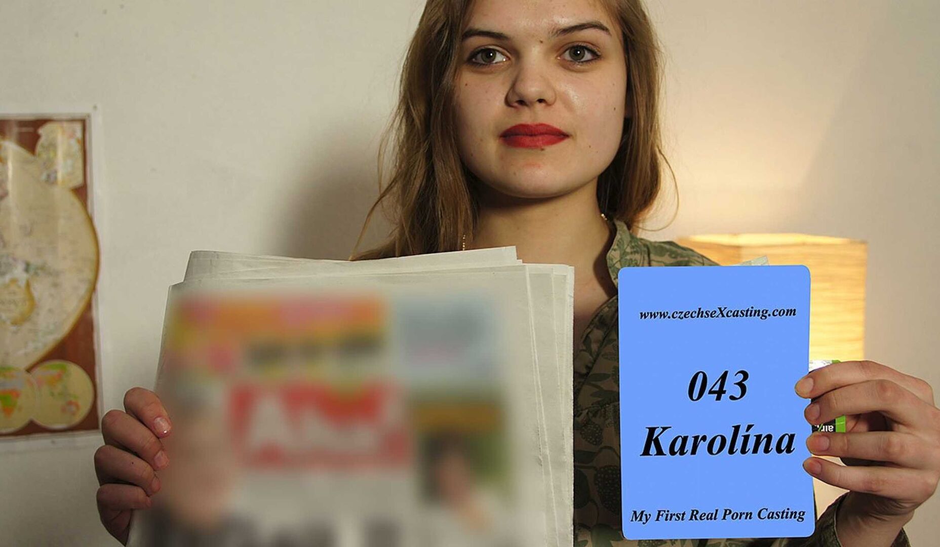 Karolina's first porn casting 0182