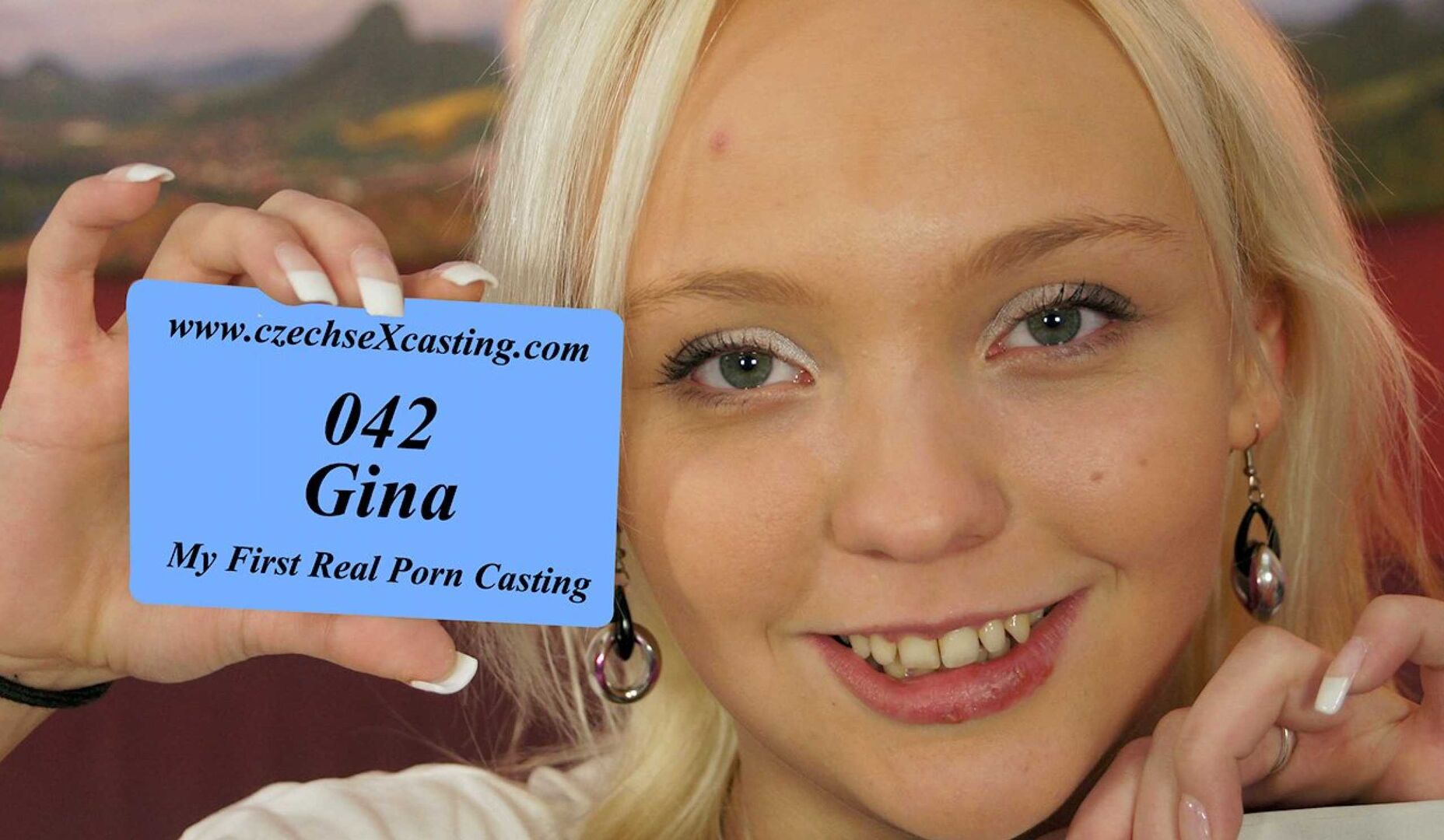 Gina's first porn casting 0181