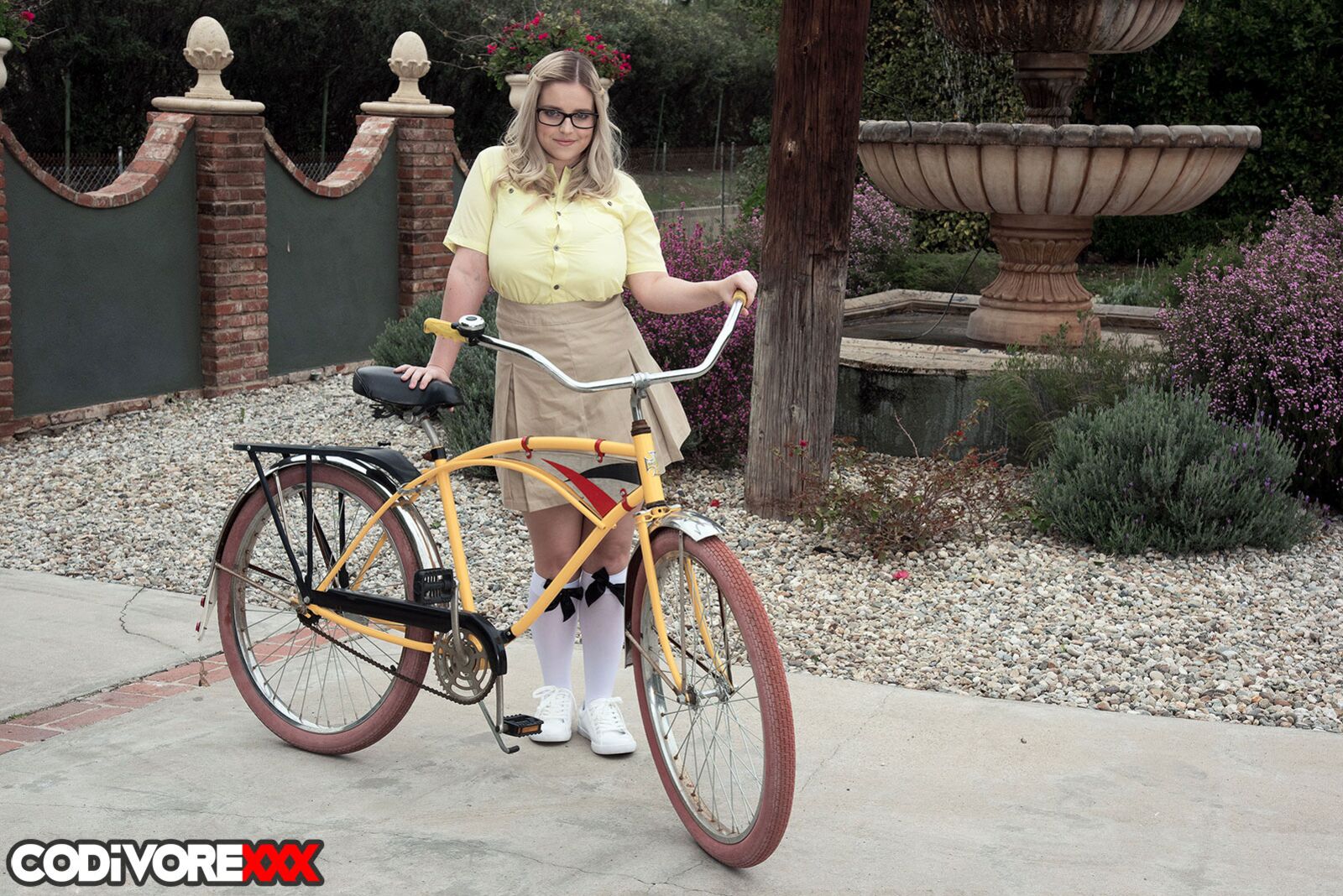 A girl and her bicycle