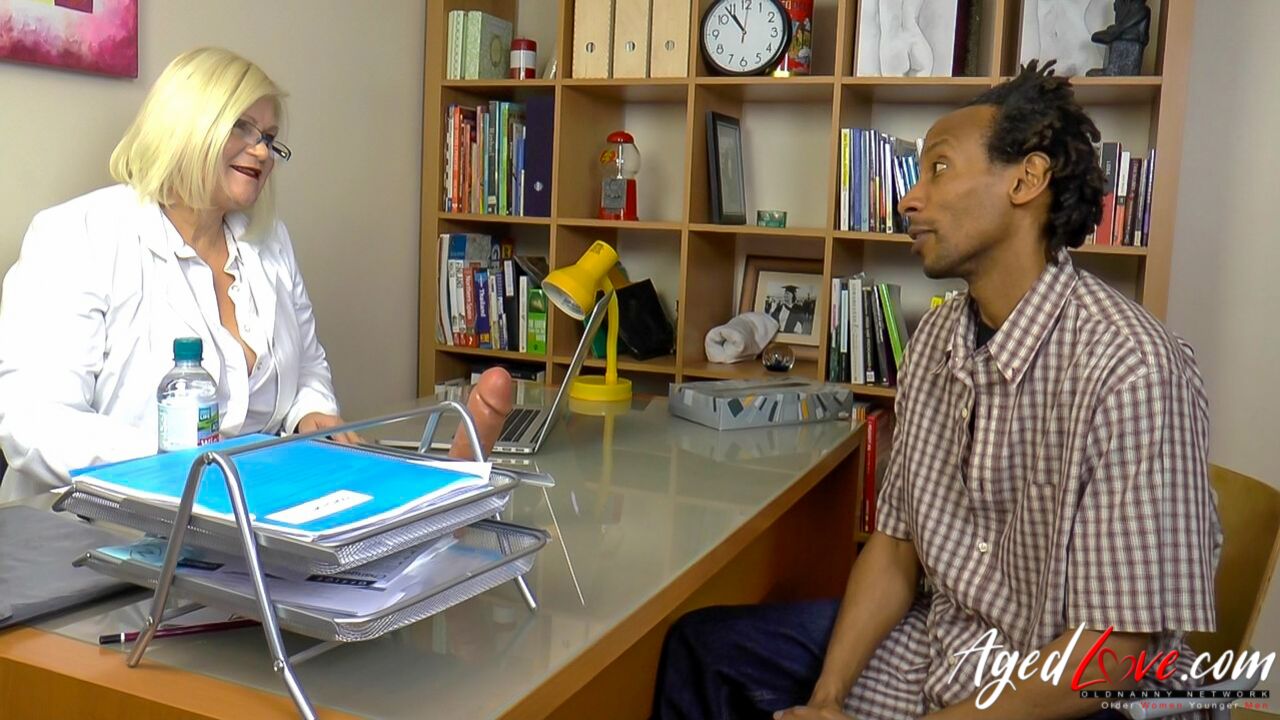 BRITISH DOCTOR LACEY STARR GIVING SEX THERAPY TO YOUNG MAN