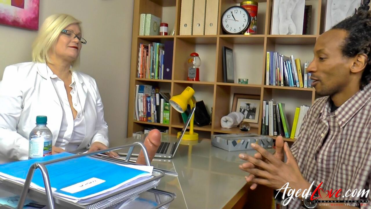 BRITISH DOCTOR LACEY STARR GIVING SEX THERAPY TO YOUNG MAN