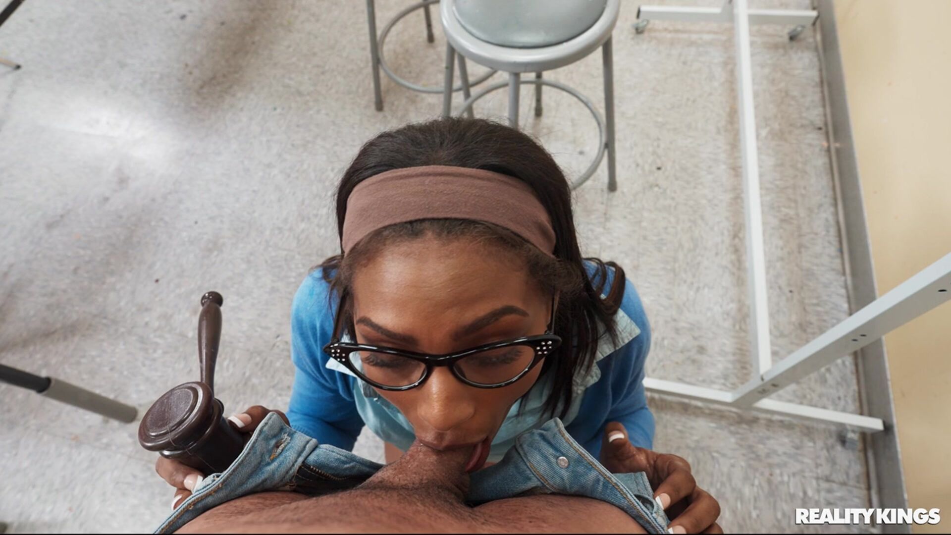 Stuffy Student Council President Gets Caught Cumming