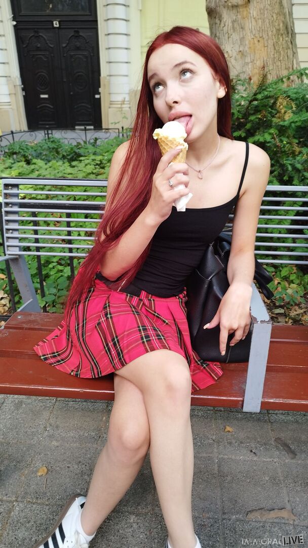 MEGAN MURKOVSKI NAUGHTY ICE CREAM LOVING 18-YEAR-OLD REDHEAD RUSSIAN