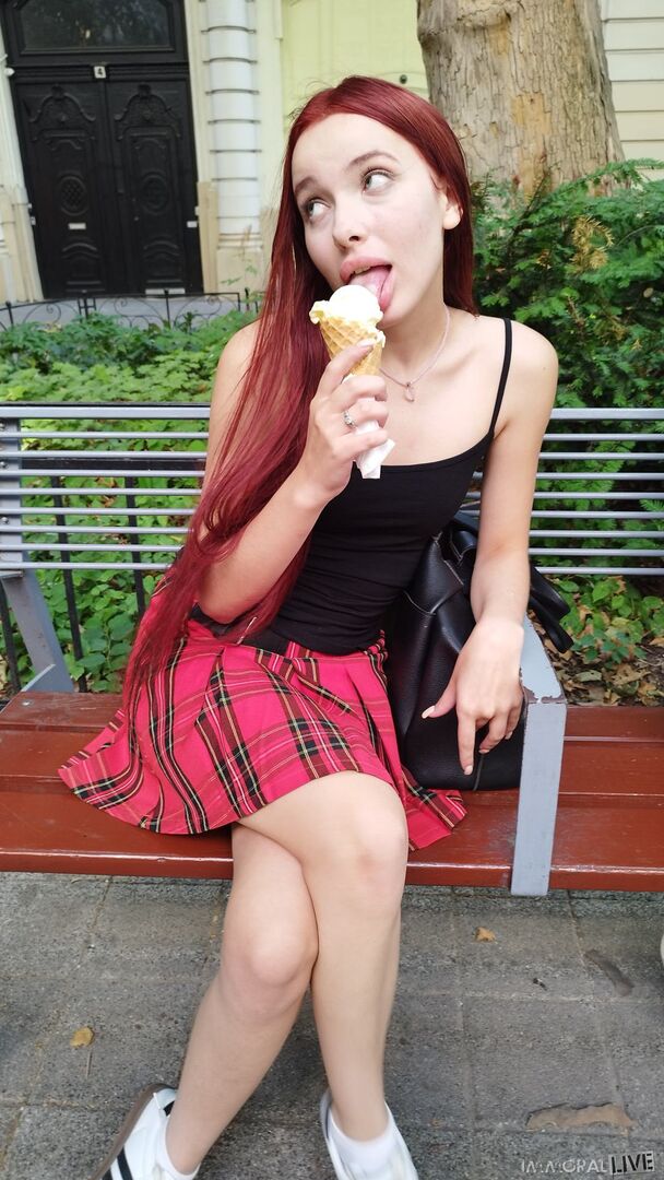MEGAN MURKOVSKI NAUGHTY ICE CREAM LOVING 18-YEAR-OLD REDHEAD RUSSIAN