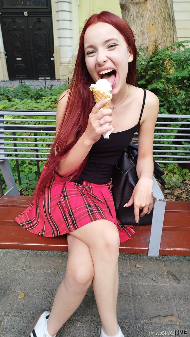 MEGAN MURKOVSKI NAUGHTY ICE CREAM LOVING 18-YEAR-OLD REDHEAD RUSSIAN