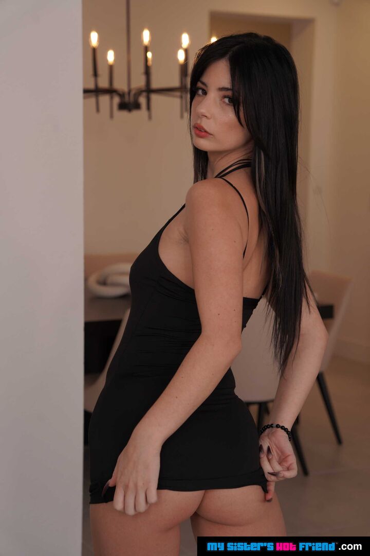 Sexy Asteria Jade has some fun with her friend's brother's stiff cock