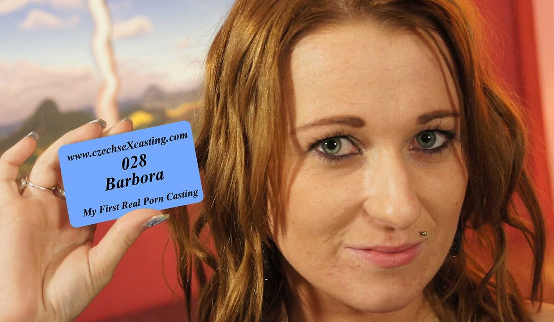 Ginger Barbora at her first porn casting 0167