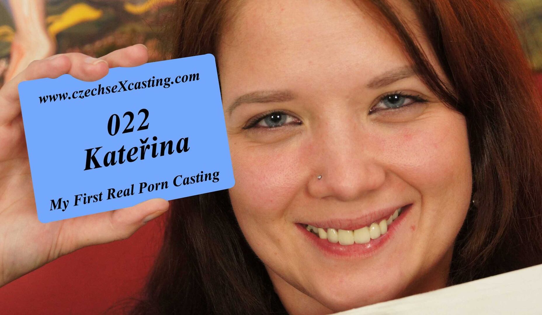 Playful teen at her first porn casting